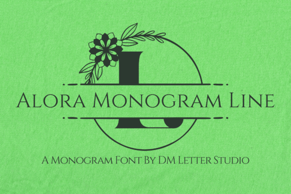 Alora Monogram Line: A Font for Editorial Elegance