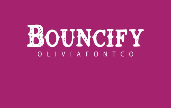 Bouncify: A Serif Font That Adds Romance to Your Editorial Design