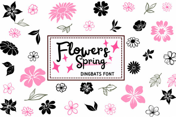 Flowers Spring: A Floral Font for Creative Branding