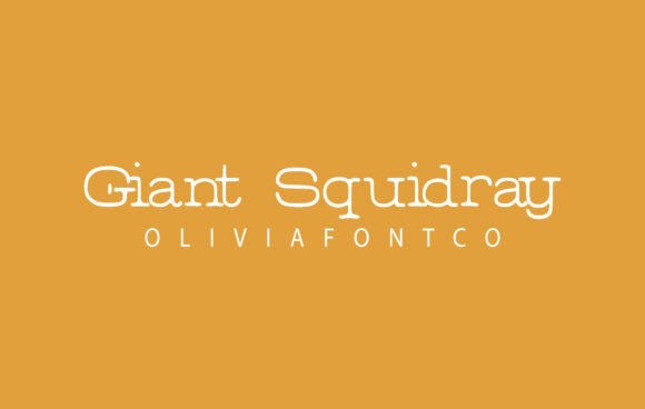 Giant Squidray: A Serif Font with a Romantic Handwritten Soul