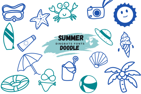 Summer Doodle: A Creative Font for Branding and Design