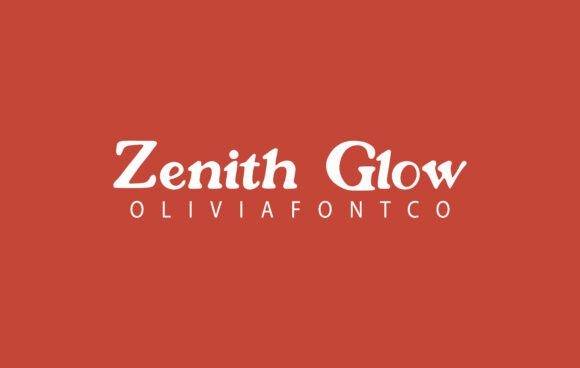 Zenith Glow: A Serif Font with Romantic Charm